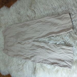 Mango Wide Leg Pants in Beige